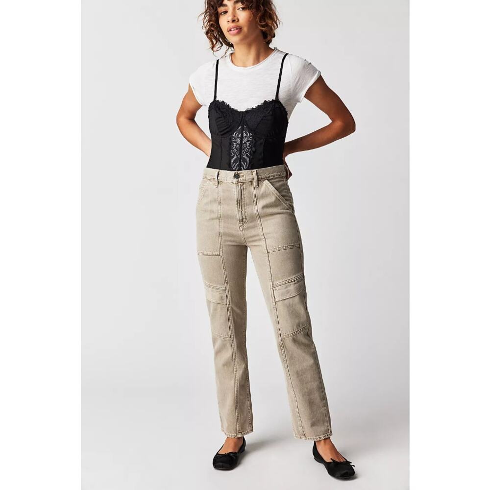 AGOLDE Cooper Cargo Pants Neutral Beige 26